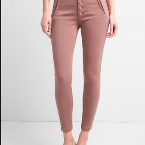 GAP's Women - Skinny Ankle Pants with Exposed Button-Fly- Size 4